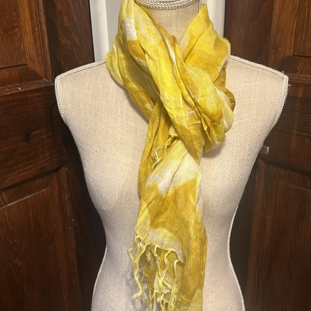 Banana Republic Floral Fringe Scarf Wrap